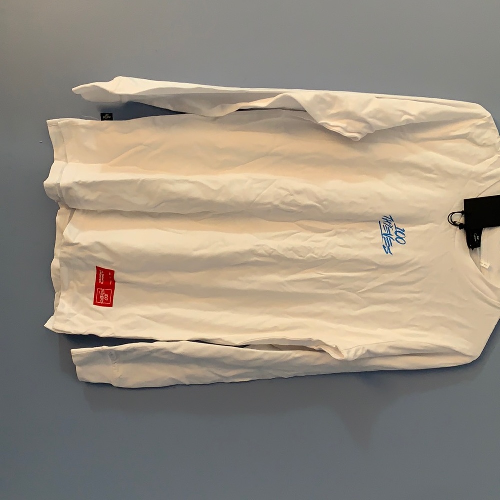 100 Thieves White long sleeve shirt.